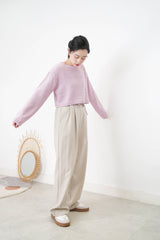 Pink crop sweater