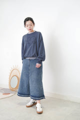 Navy pullover w/ embroidery lettering