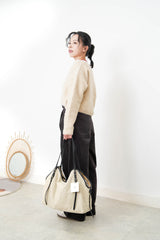 Canvas bag w/ bucket  details