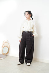White shirt in detail pleats