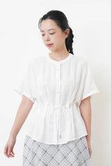 White shirt w/ waist string