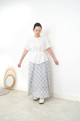 White shirt w/ waist string
