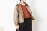 Caramel merino wool jacket in 2 ways