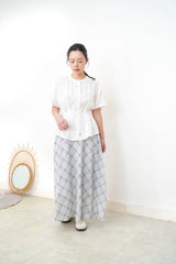 White shirt w/ waist string