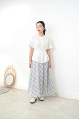 White shirt w/ waist string