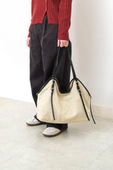 Canvas bag w/ bucket  details