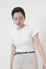 White basic Tee