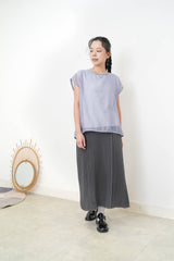 Light blue sheer double layer extra smooth ves