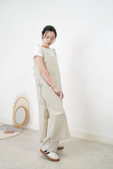 Grey ribbon details one piece