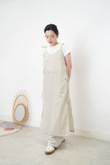 Grey ribbon details one piece