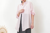 Pink soft shirt w/ embroidery ribbon