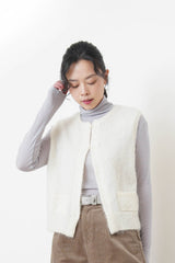 Stripes soft inner in loose turtle neck