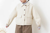 Off white merino wool jacket in 2 ways