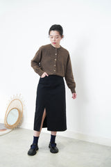 Cardigan w/ heart shape buttons
