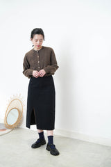 Cardigan w/ heart shape buttons