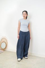 Baby blue minimal vest