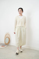 Ivory cardigan w/ strings knot details