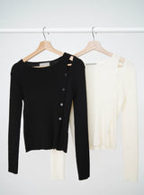 Ivory top in buttons split details