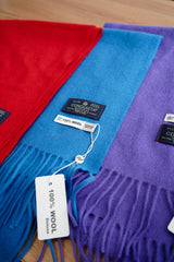 Blue color premium wool scarf