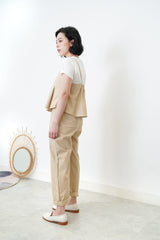 Line cami top w/ trousers in set
