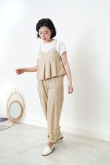 Line cami top w/ trousers in set