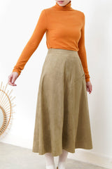 Orange turtle neck inner