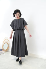 Charcoal A cut skirt