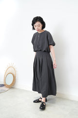 Charcoal A cut skirt