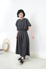 Charcoal A cut skirt