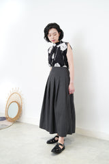 Charcoal A cut skirt