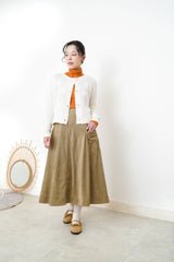 Orange turtle neck inner