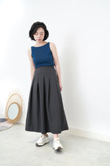 Charcoal A cut skirt