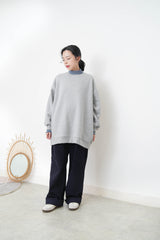 Grey oversized pullover