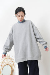 Pastel purple oversized pullover