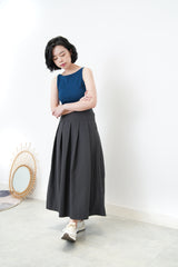 Boat neck minimal vest