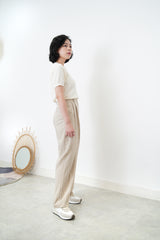 Cream pattern top