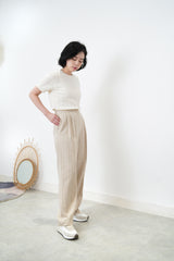 Cream pattern top