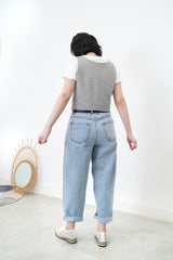 Minimal checked vest