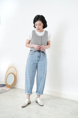 Light blue mom jeans