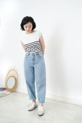 Light blue mom jeans