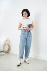 Light blue mom jeans