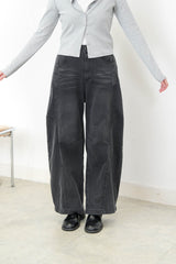 Black 3D cut jeans