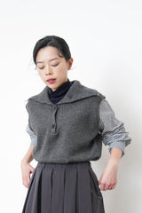 Grey top with stripes shirt