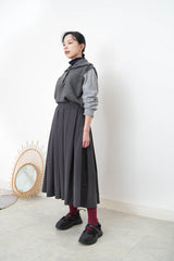 Grey top with stripes shirt