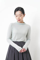 Pastel blue soft inner in loose collar