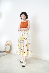 Boat neck minimal vest