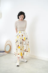 Linen top w/ string open back