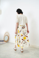 Ivory knot front blouse