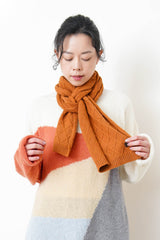Blur cashmere wool scarf in diamond shape