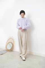 Crop sweater in premium wool